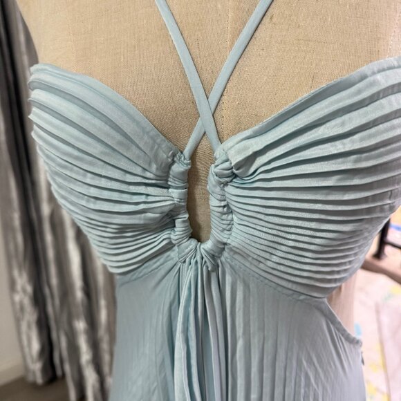 A.L.C. Moira Pleated Halter Maxi Dress - Picture 8 of 11